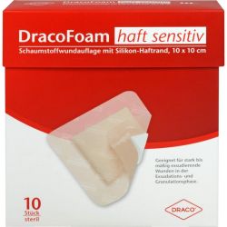 DRACOFOAM Haft sensitiv Schaumst.Wund.10x10 cm 10 St – Артикул 10342115 (артикул 10342115) Германия