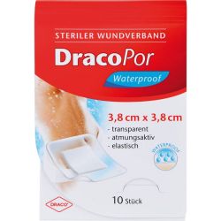 DRACOPOR waterproof Wundverband 3,8x3,8 cm steril 10 St – Артикул 10713876 (артикул 10713876) Германия