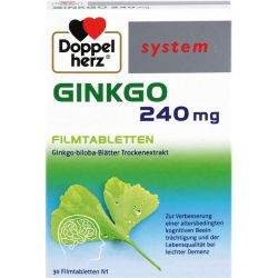 DOPPELHERZ Ginkgo 240 mg system Filmtabletten 30 St – Артикул 10963254 (артикул 10963254) Германия