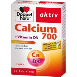DOPPELHERZ Calcium 700+Vitamin D3 Tabletten 30 St – Артикул 11346368 (артикул 11346368) Германия