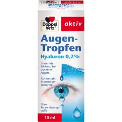 DOPPELHERZ Augen-Tropfen Hyaluron 0,2% 10 ml – Артикул 11590648 (артикул 11590648) Германия