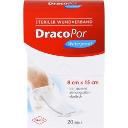 DRACOPOR waterproof Wundverband 8x15 cm steril 20 St – Артикул 12749200 (артикул 12749200) Германия