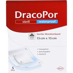 DRACOPOR waterproof Wundverband 15x15 cm steril 5 St – Артикул 14167465 (артикул 14167465) Германия
