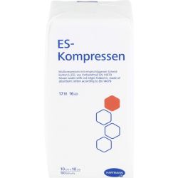 ES-KOMPRESSEN unsteril 10x10 cm 16fach 100 St – Артикул 14289725 (артикул 14289725) Германия