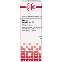 FERRUM METALLICUM D 6 Dilution 20 ml – Артикул 2898643 (артикул 2898643) Германия