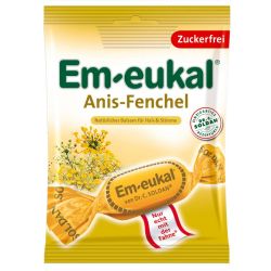 EM EUKAL Bonbons Anis Fenchel zuckerfrei 75 g – Артикул 3166505 (артикул 3166505) Германия