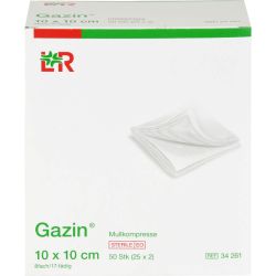 GAZIN Mullkomp.10x10 cm steril 8fach 25X2 St – Артикул 3449025 (артикул 3449025) Германия