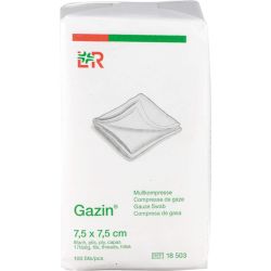 GAZIN Mullkomp.7,5x7,5 cm unsteril 8fach Op 100 St – Артикул 3959387 (артикул 3959387) Германия