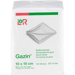 GAZIN Mullkomp.10x10 cm unsteril 8fach Op 100 St – Артикул 3959418 (артикул 3959418) Германия