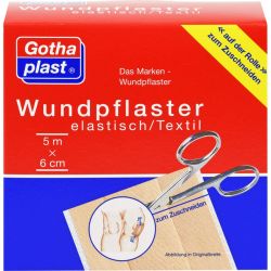 GOTHAPLAST Wundpfl.elast.6 cmx5 m Rolle 1 St – Артикул 4951442 (артикул 4951442) Германия