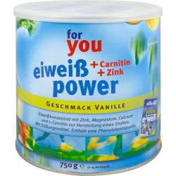 FOR YOU eiwei power Vanille 750 g – Артикул 6147514 (артикул 6147514) Германия