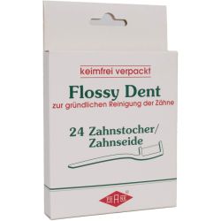 FLOSSY DENT Zahnseide/Zahnstocher 24 St – Артикул 7601010 (артикул 7601010) Германия