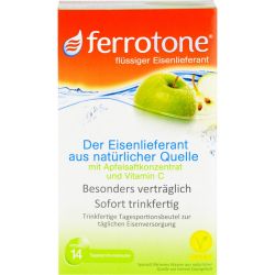 FERROTONE Eisen m.Apfelkonzentrat u.Vitamin C Btl. 14X25 ml – Артикул 10399670 (артикул 10399670) Германия