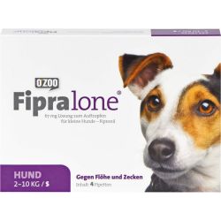 FIPRALONE 67 mg Lsg.z.Auftropf.f.kleine Hunde 4 St – Артикул 11360747 (артикул 11360747) Германия