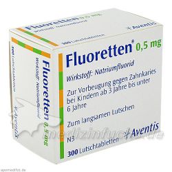 FLUORETTEN 0.5MG, 300 ST – Артикул 2477930 (артикул 2477930) Германия