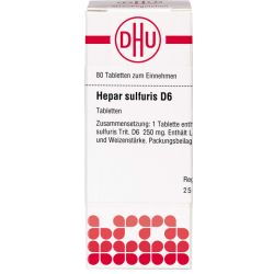 HEPAR SULFURIS D 6 Tabletten 80 St – Артикул 1773046 (артикул 1773046) Германия