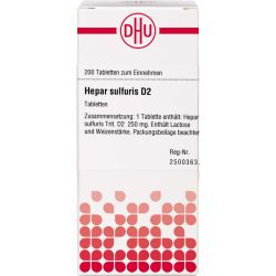 HEPAR SULFURIS D 2 Tabletten 200 St – Артикул 2812280 (артикул 2812280) Германия