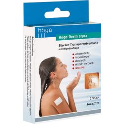 HGA-DERM aqua ste.Transp.Verb.m.Wundaufl.5x7 cm 5 St – Артикул 3686908 (артикул 3686908) Германия
