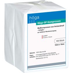 HGA-KOMPRESSEN OP 10x10 cm unsteril 8fach 100 St – Артикул 4401670 (артикул 4401670) Германия