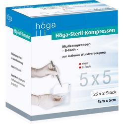 HGA-KOMPRESSEN 5x5 cm steril 8fach 25X2 St – Артикул 4401894 (артикул 4401894) Германия