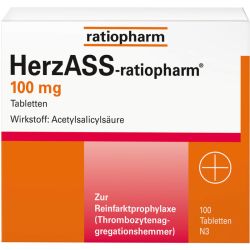 HERZASS-ratiopharm 100 mg Tabletten 100 St – Артикул 4561936 (артикул 4561936) Германия