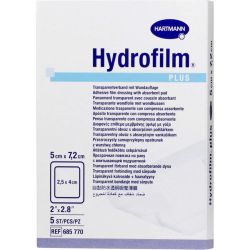 HYDROFILM Plus Transparentverband 5x7,2 cm 5 St – Артикул 4605705 (артикул 4605705) Германия