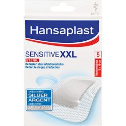 HANSAPLAST med Sensitive XXL Pflaster 8x10 cm 5 St – Артикул 4752441 (артикул 4752441) Германия