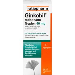 GINKOBIL-ratiopharm Tropfen 40 mg 100 ml – Артикул 6680898 (артикул 6680898) Германия