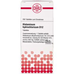 HISTAMINUM hydrochloricum D 12 Tabletten 200 St – Артикул 7169742 (артикул 7169742) Германия