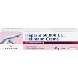 HEPARIN 60.000 Heumann Creme 40 g – Артикул 7466931 (артикул 7466931) Германия