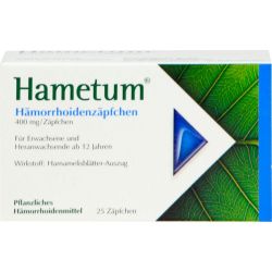 HAMETUM Hmorrhoiden Zpfchen 25 St – Артикул 7619576 (артикул 7619576) Германия