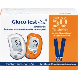 GLUCO TEST Plus Blutzuckerteststreifen 50 St – Артикул 7702165 (артикул 7702165) Германия