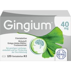 GINGIUM 40 mg Filmtabletten 120 St – Артикул 8832734 (артикул 8832734) Германия