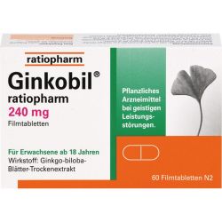 GINKOBIL-ratiopharm 240 mg Filmtabletten 60 St – Артикул 8863893 (артикул 8863893) Германия