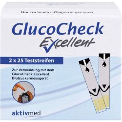 GLUCO CHECK Excellent Teststreifen 50 St – Артикул 9121082 (артикул 9121082) Германия