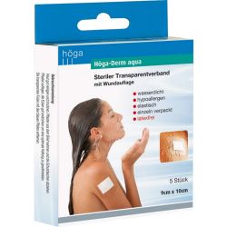 HGA-DERM aqua ste.Transp.Verb.m.Wundaufl.9x10 cm 5 St – Артикул 12344124 (артикул 12344124) Германия