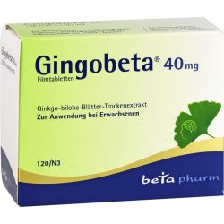 GINGOBETA 40 mg Filmtabletten 120 St – Артикул 12461611 (артикул 12461611) Германия