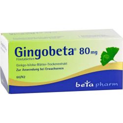 GINGOBETA 80 mg Filmtabletten 60 St – Артикул 12461634 (артикул 12461634) Германия