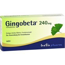 GINGOBETA 240 mg Filmtabletten 30 St – Артикул 12461692 (артикул 12461692) Германия