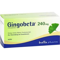 GINGOBETA 240 mg Filmtabletten 60 St – Артикул 12461700 (артикул 12461700) Германия
