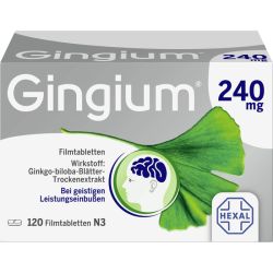 GINGIUM 240 mg Filmtabletten 120 St – Артикул 14171113 (артикул 14171113) Германия