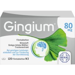 GINGIUM 80 mg Filmtabletten 120 St – Артикул 14171159 (артикул 14171159) Германия