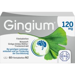 GINGIUM 120 mg Filmtabletten 60 St – Артикул 14171171 (артикул 14171171) Германия