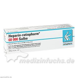 Heparin Ratiopharm 60000 Salbe, 100 G – Артикул 6968694 (артикул 6968694) Германия